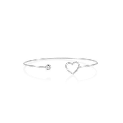 LUCY Armring Hjerte Stål