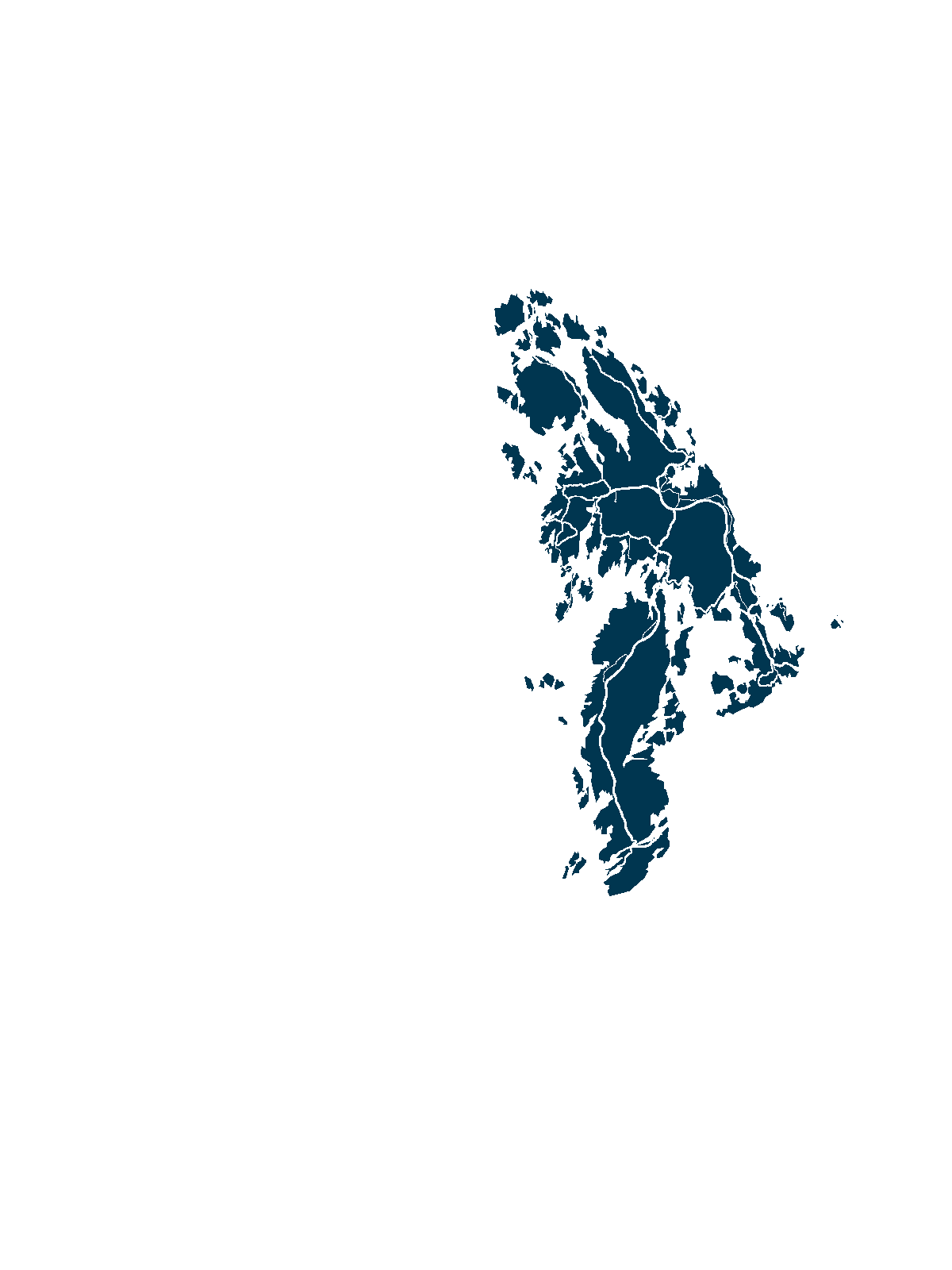 Kart over Bømlo