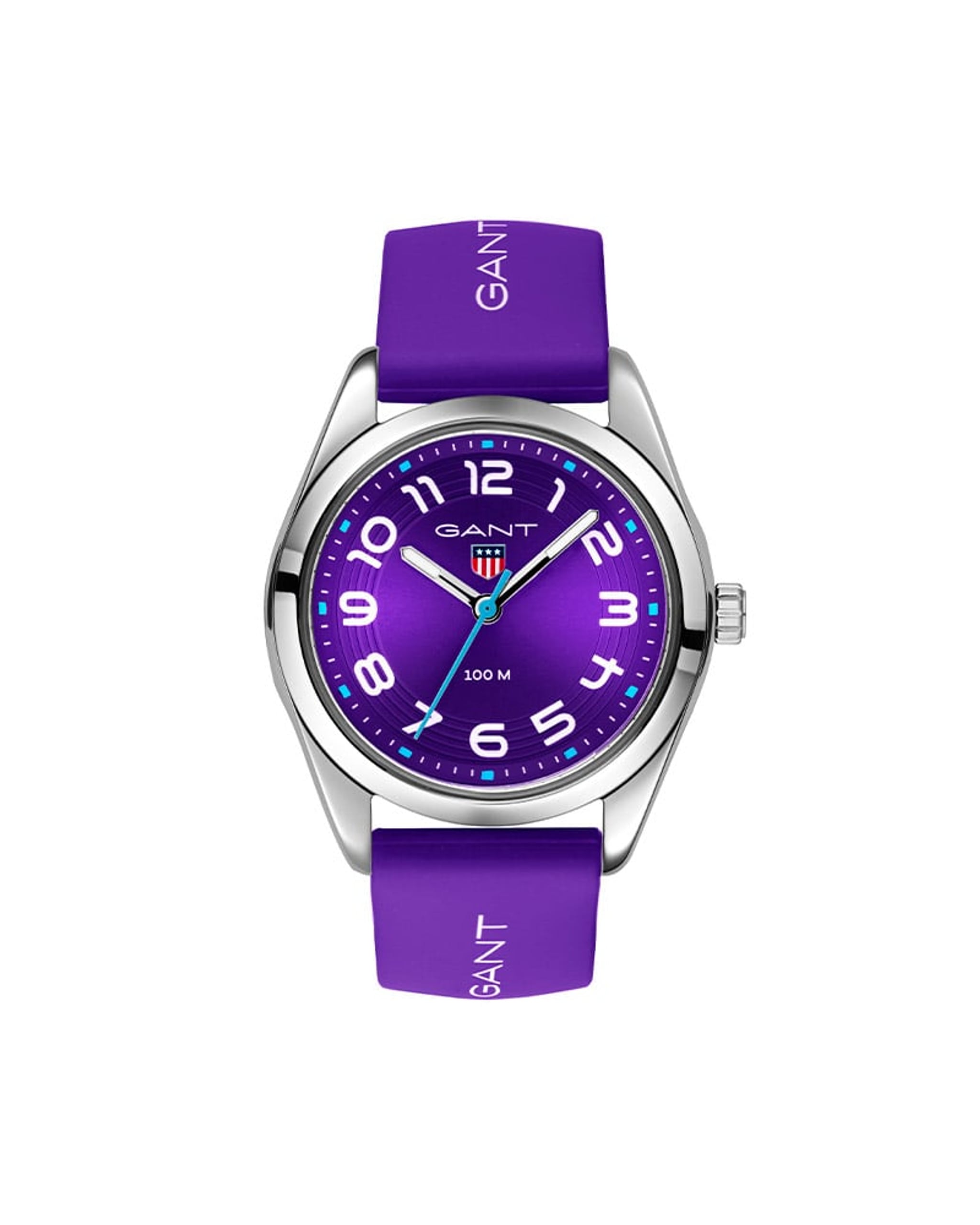 Gant Campus klokke med lilla silikonrem (32mm)