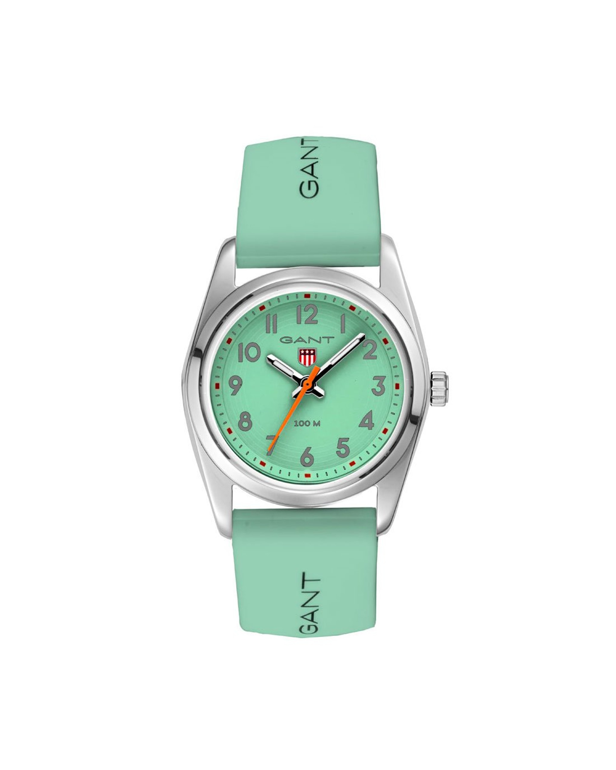 Gant Graduate barneklokke med mintfarget silikon rem (28mm)