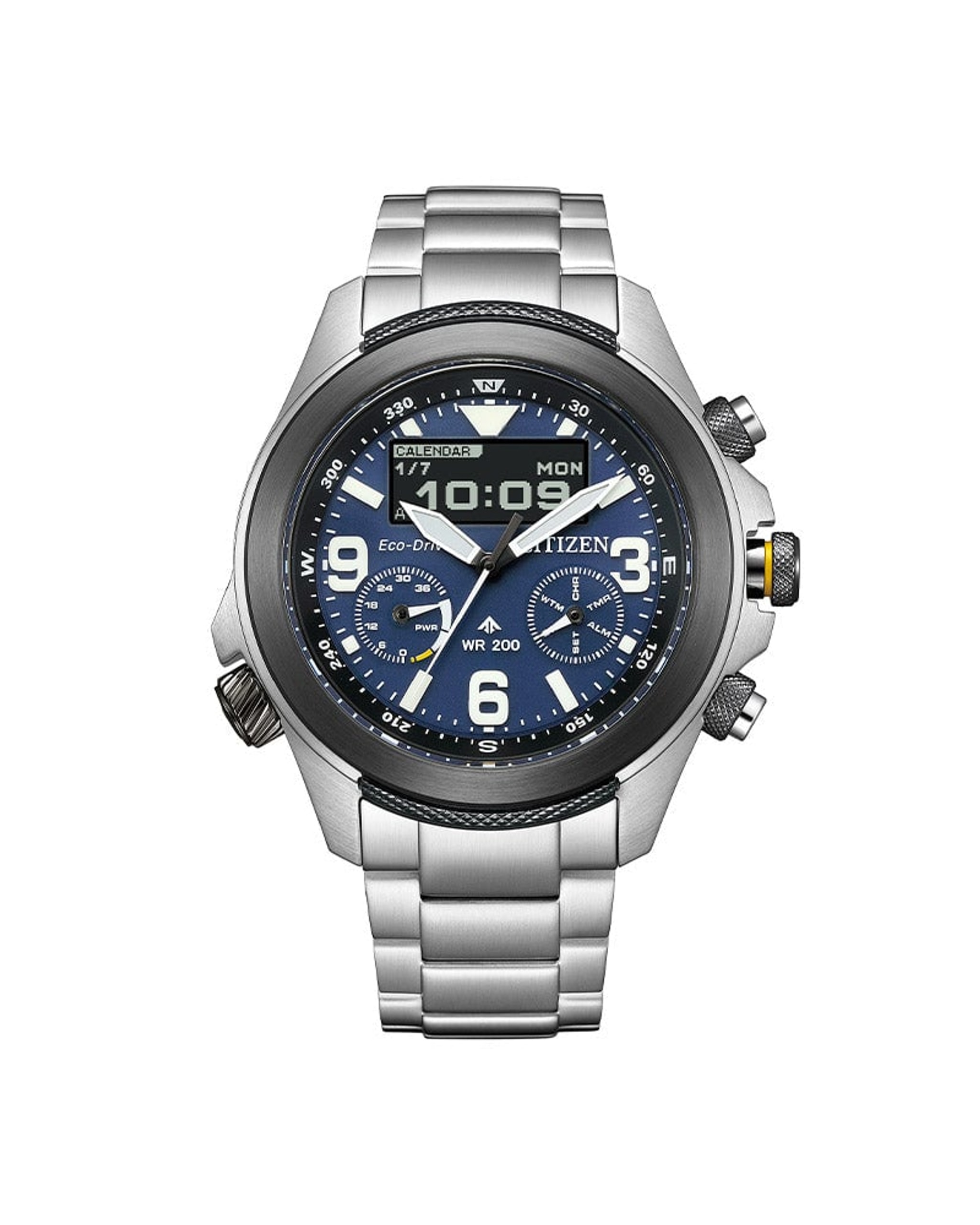 Citizen Promaster Land herreklokke i stål med blå skive (44mm)