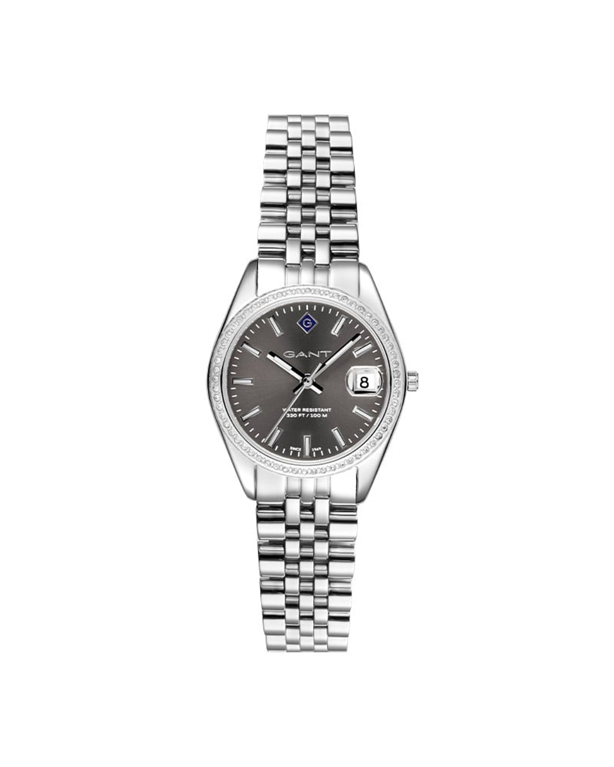 Gant Sussex Mini Bijou dameklokke i stål med stener (28mm)
