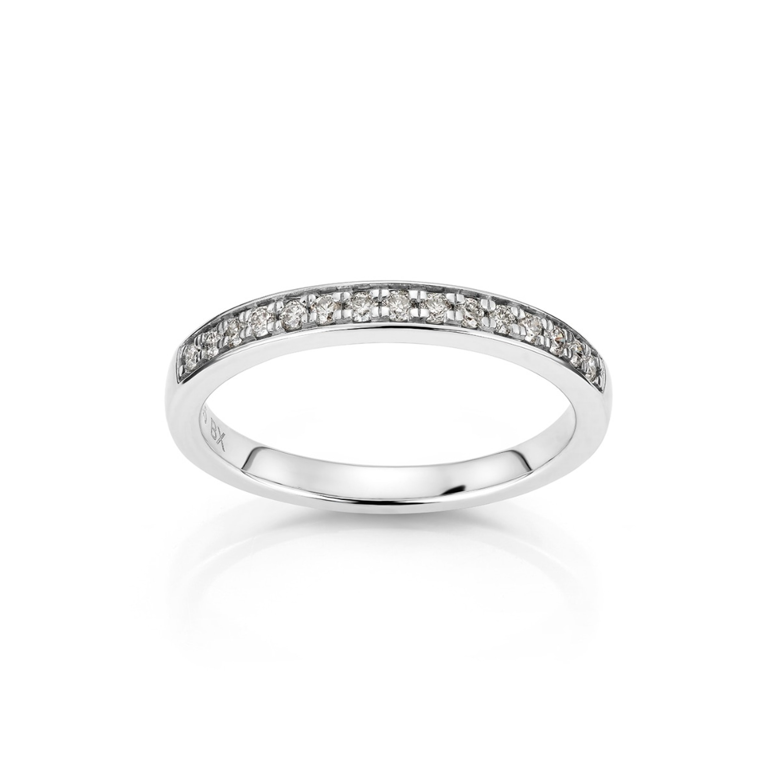 Diamantring i 585 hvitt gull 0,20 ct