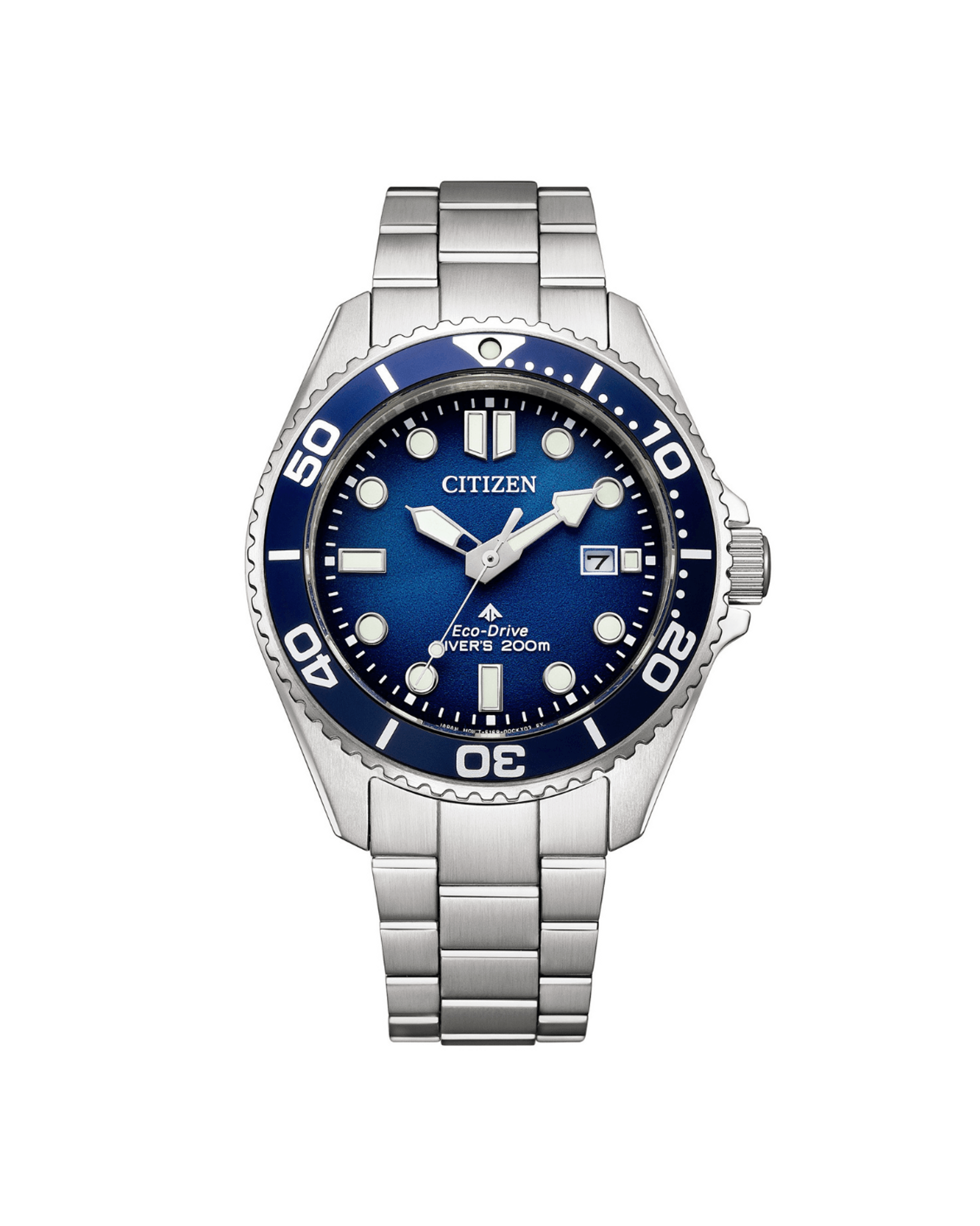 Citizen Promaster Sea Eco-Drive herreklokke i stål med blå skive (40,5mm)