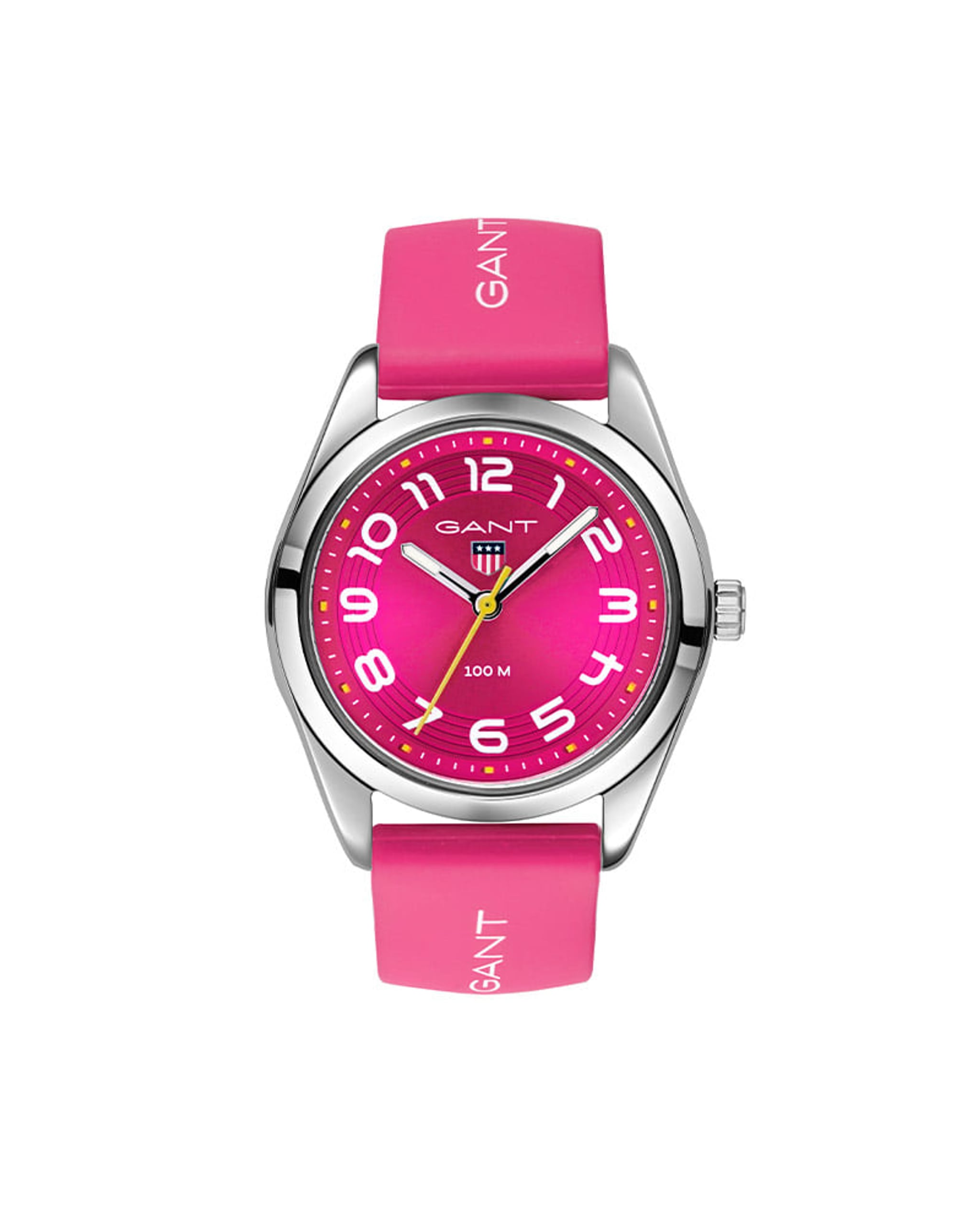 Gant Campus klokke med mørk rosa silikonrem (32mm)