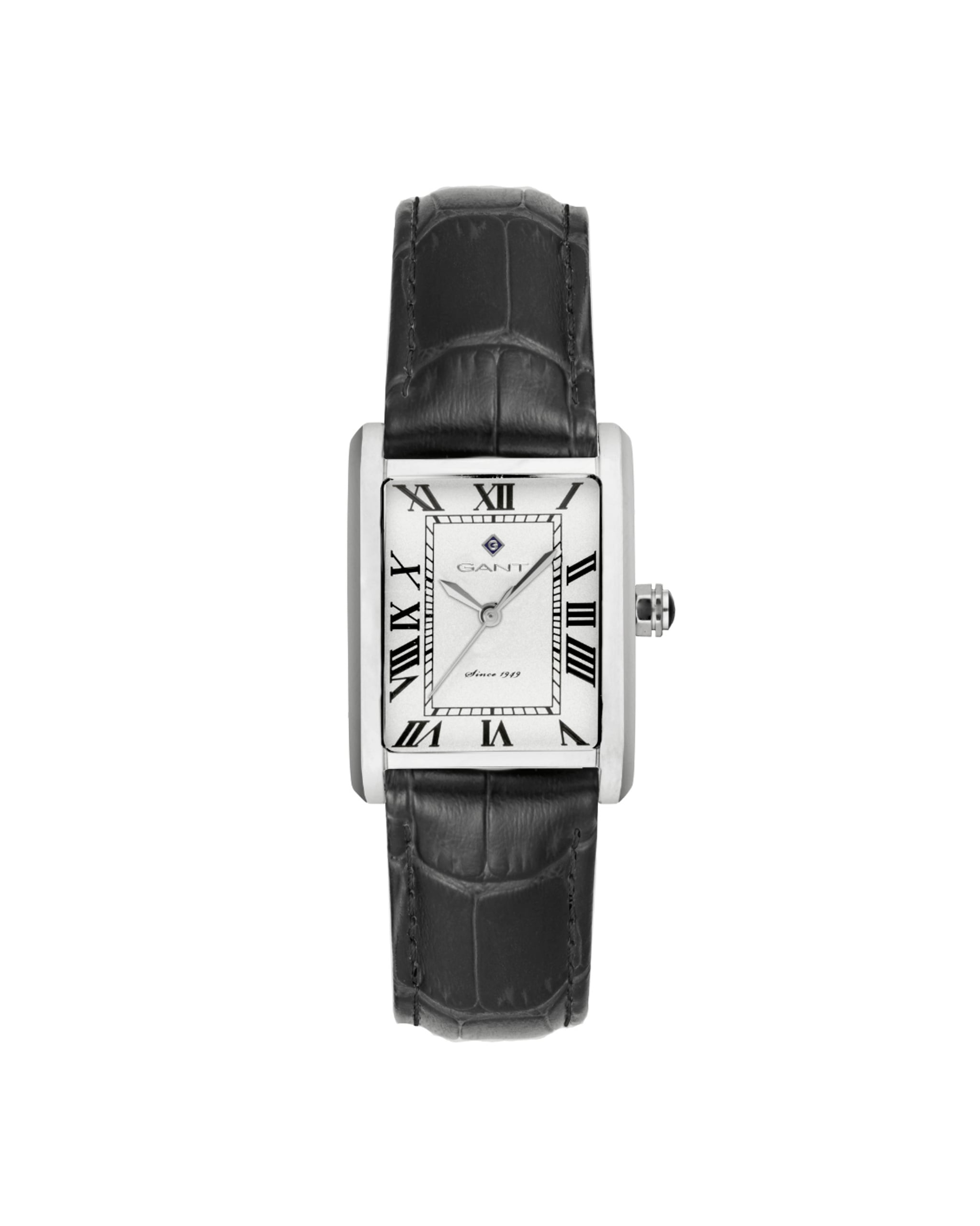 Gant Rhode Island Heritage dameklokke med sort rem (B 24mm)