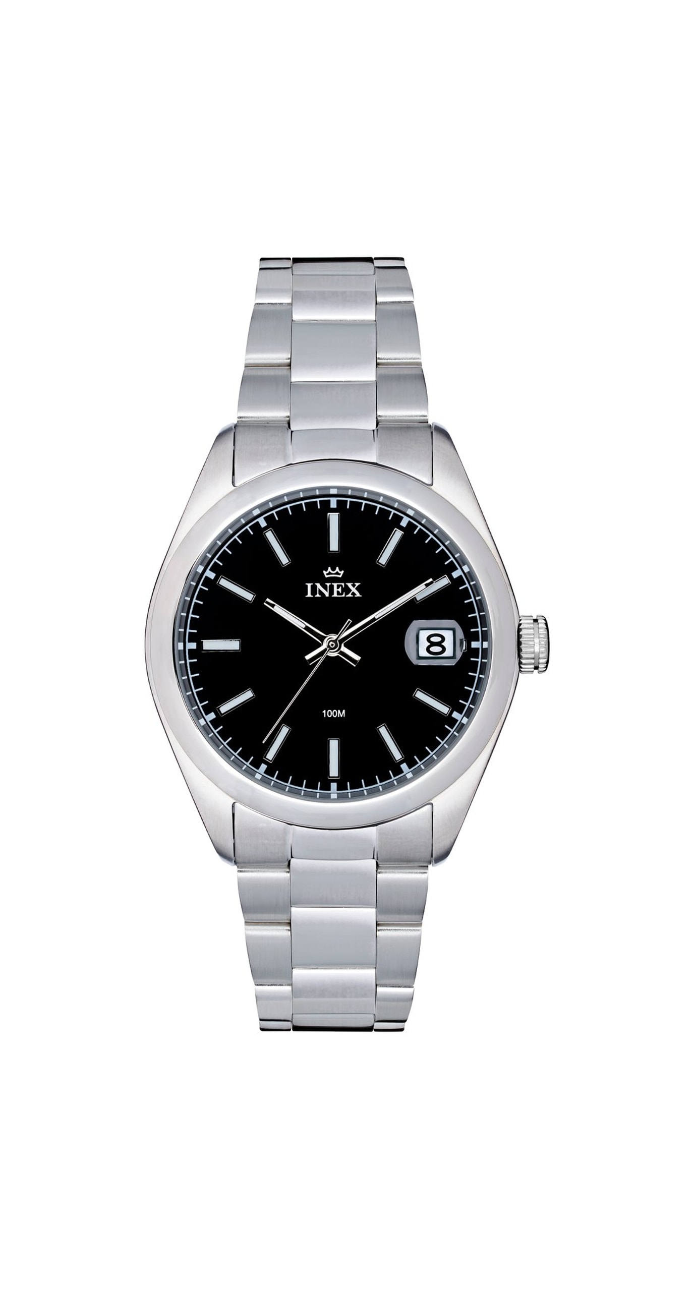 Inex herreklokke i stål (38mm)