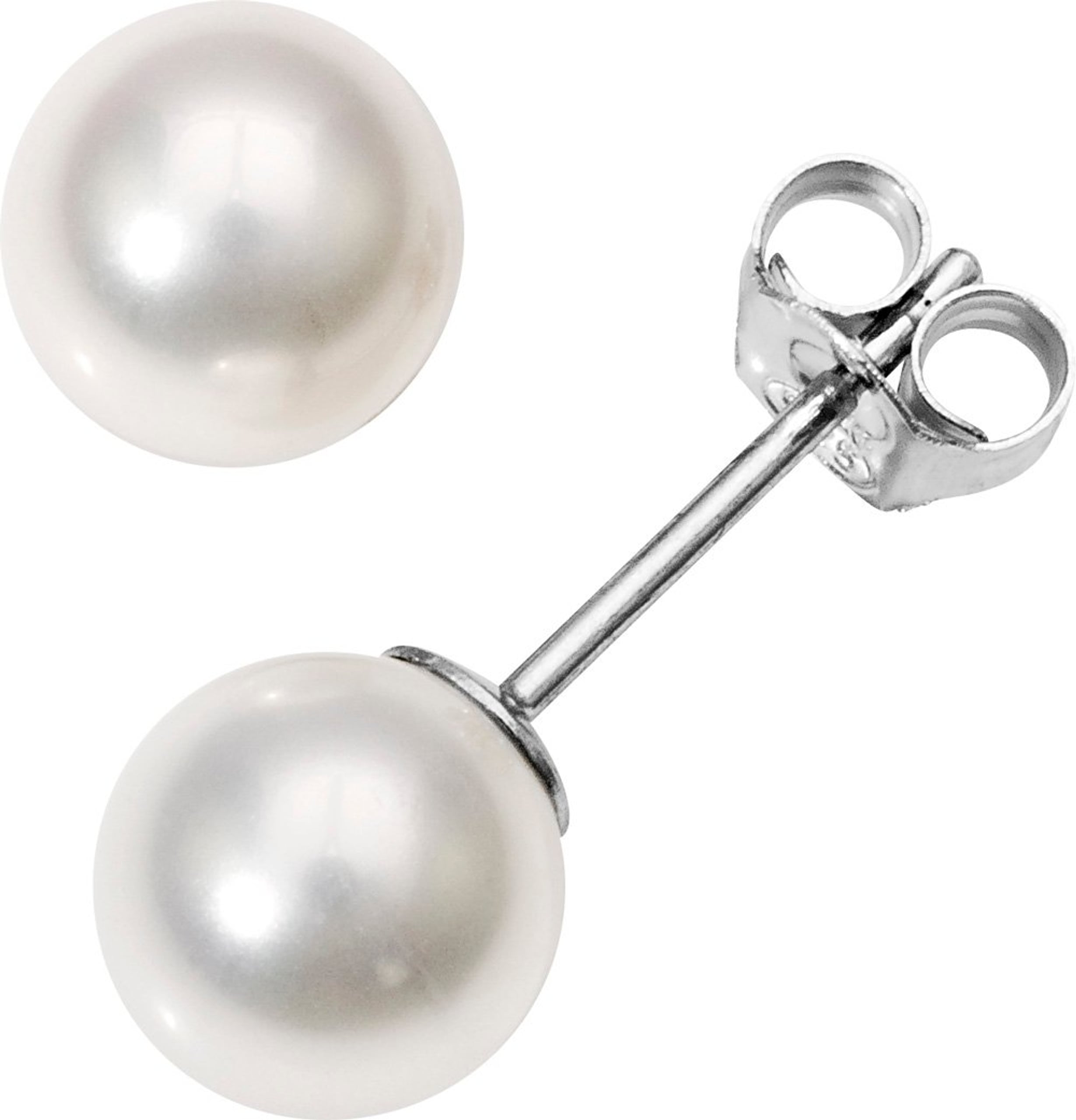 Øredobber perle 925 sølv