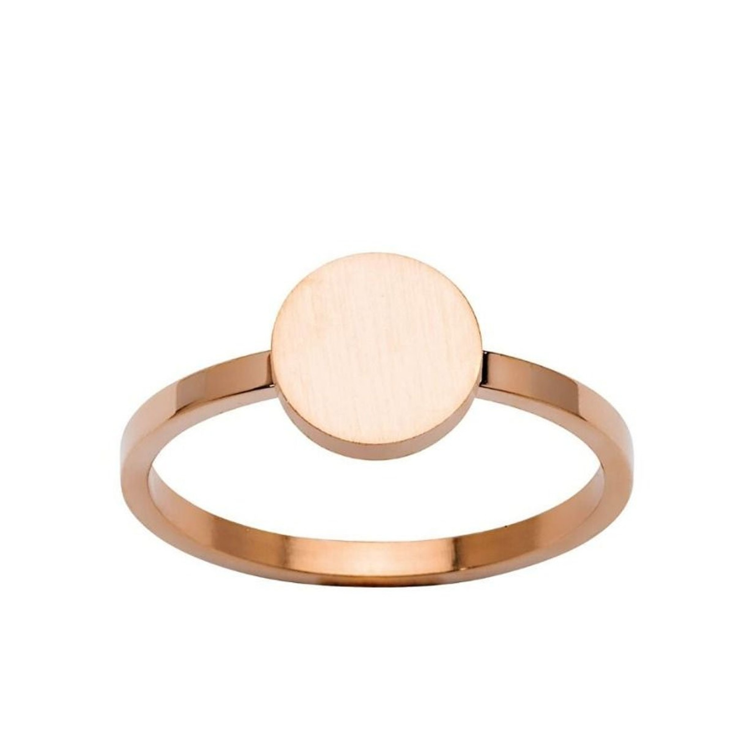 Iben ring i rosèfarget stål