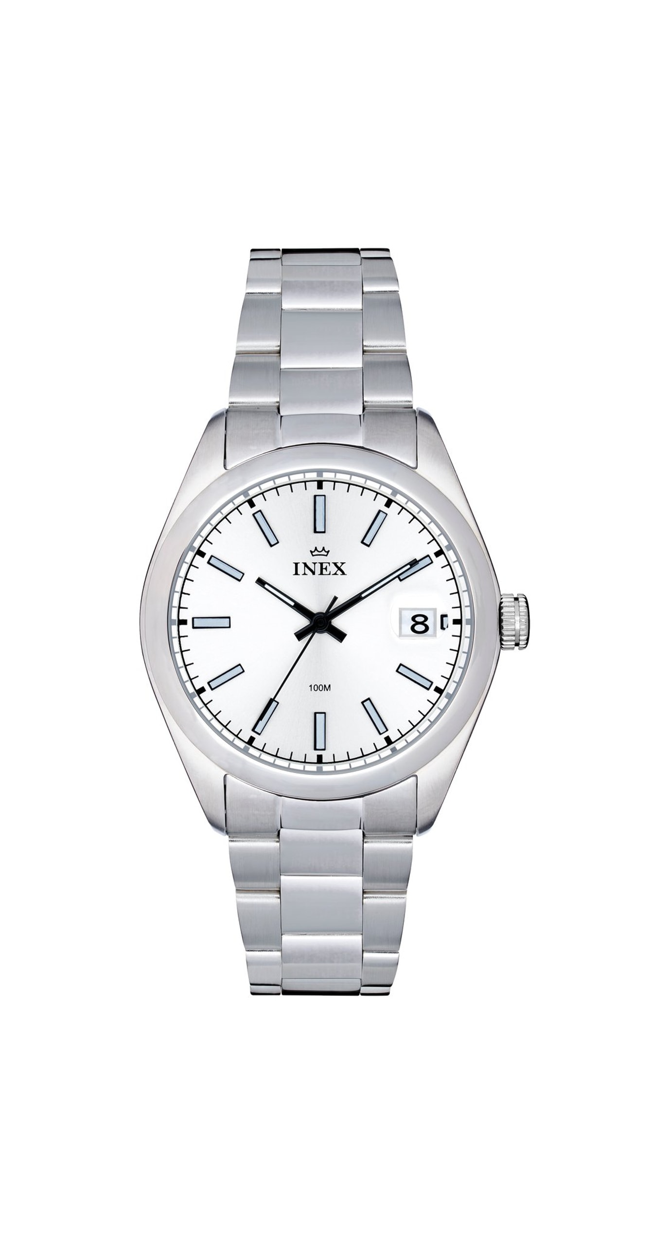 Inex herreklokke i stål (38mm)