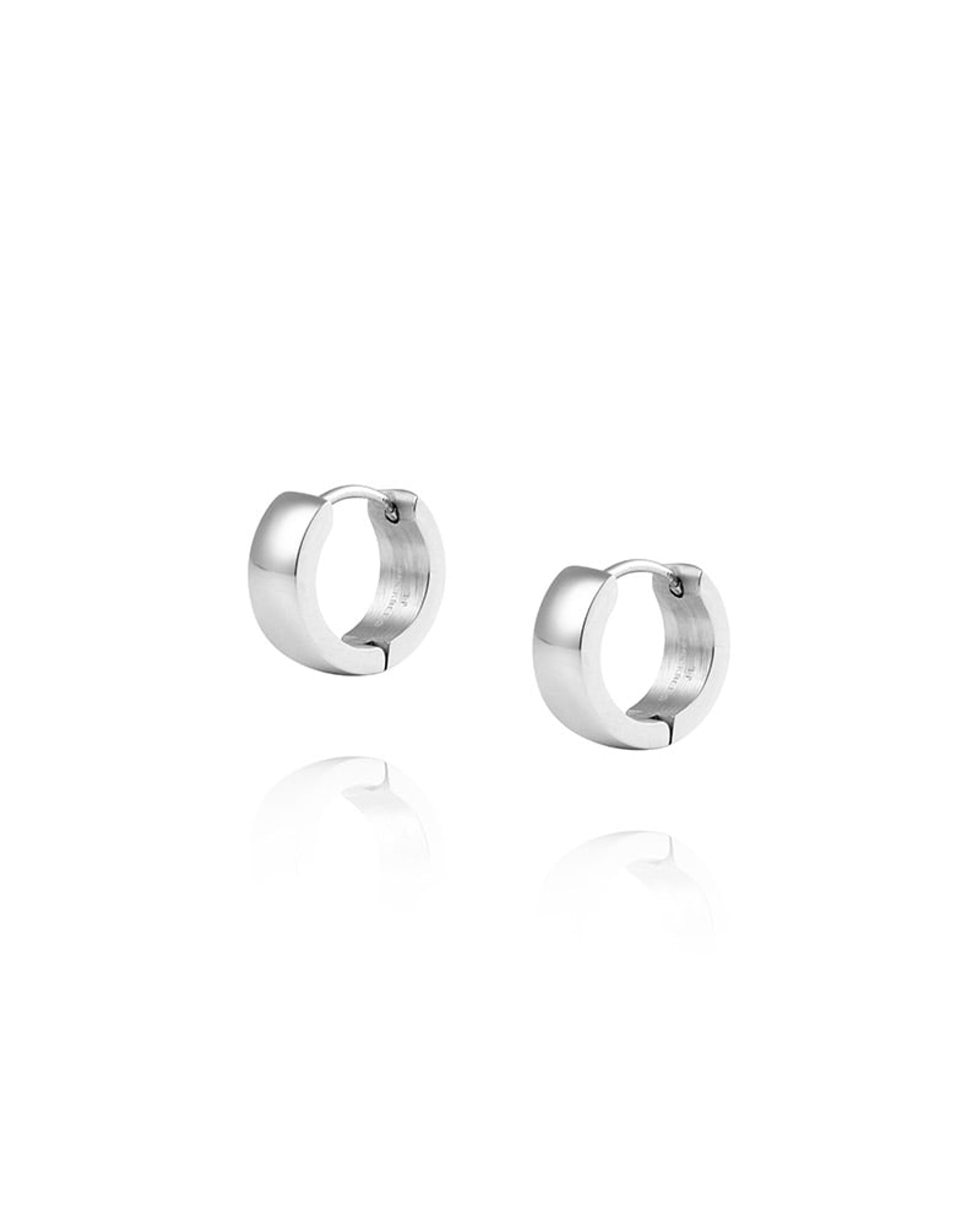 Mockberg Chunky Hoops øreringer i stål (small)