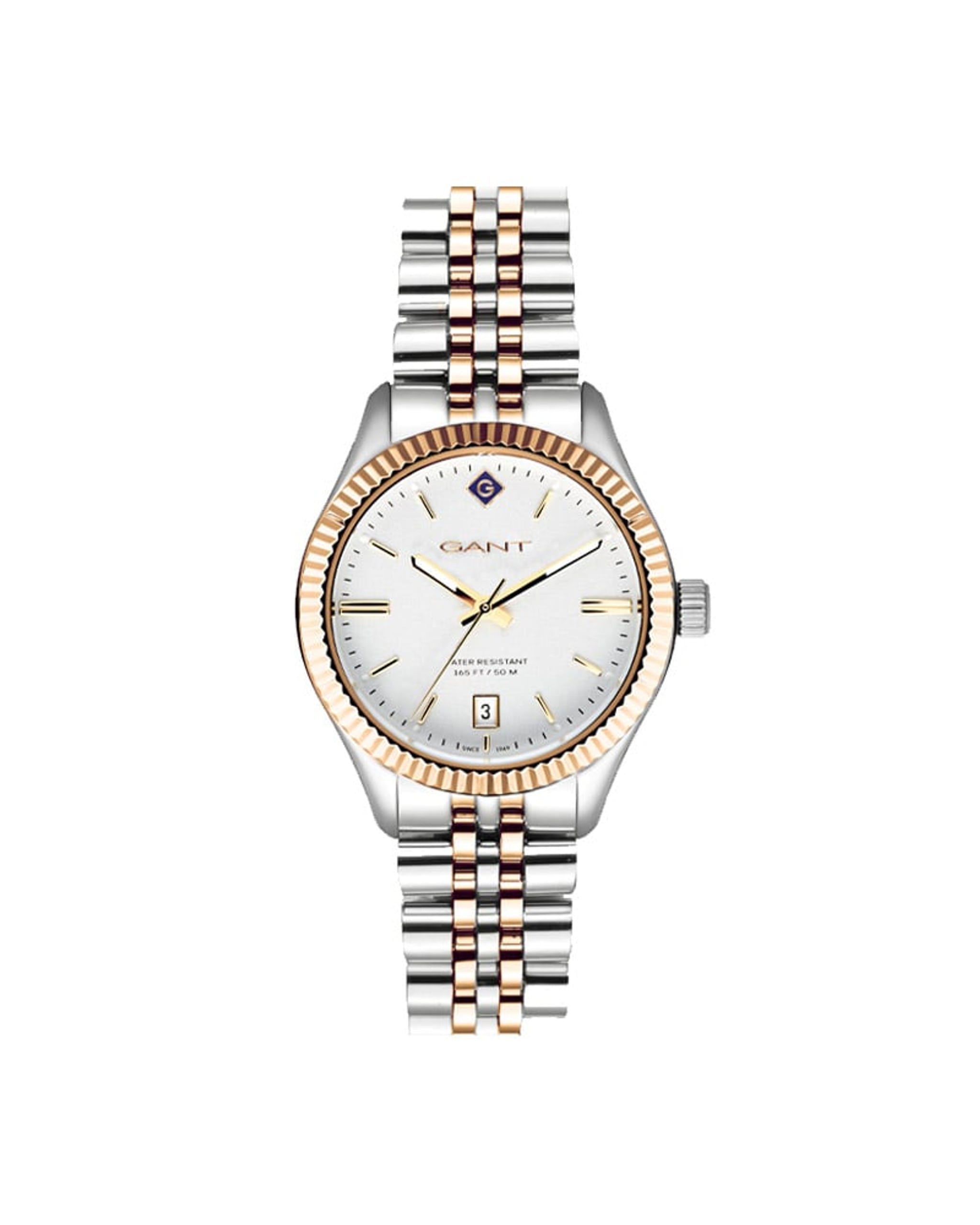 Gant Sussex dameklokke i tofarget stål (34mm)