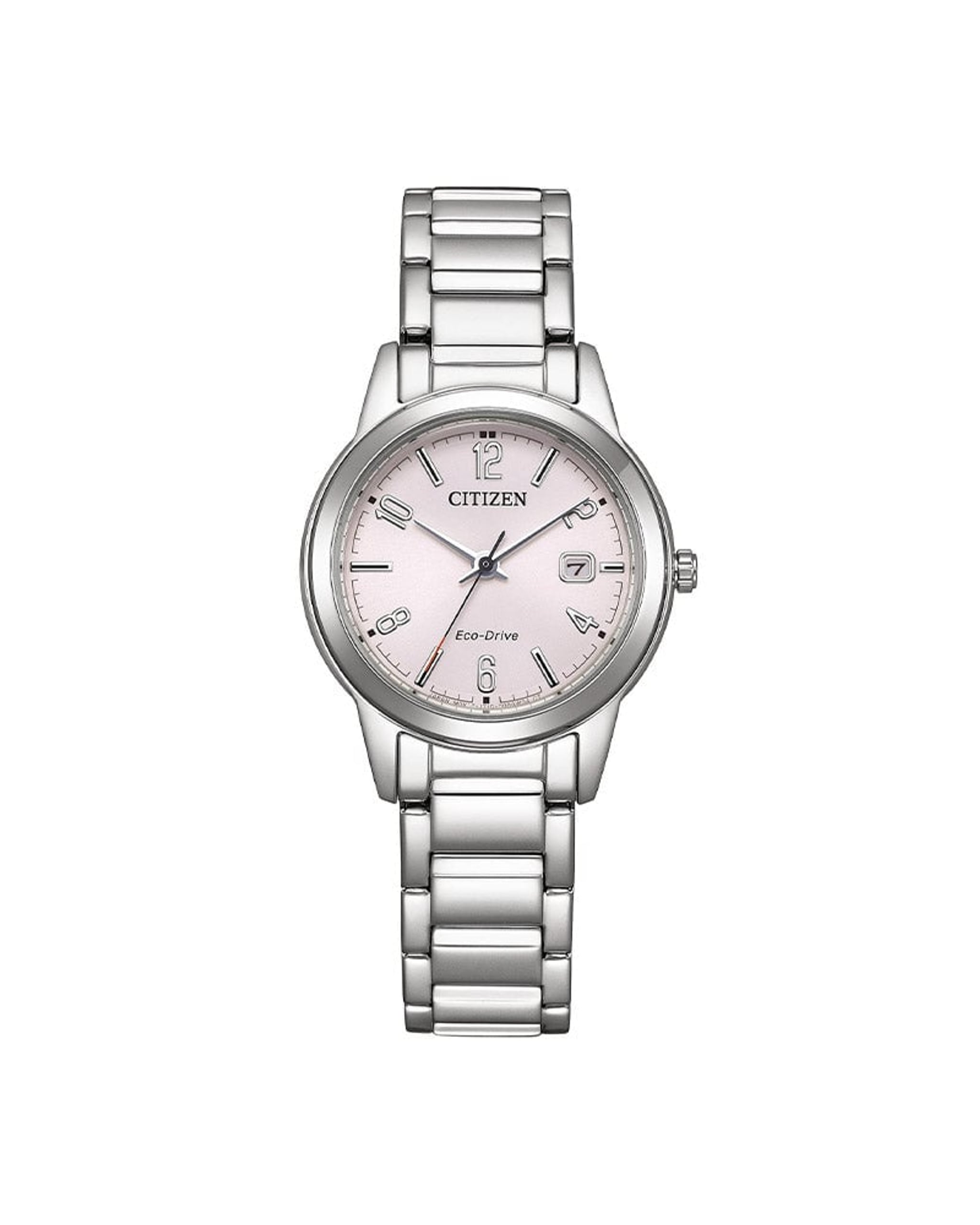 Citizen Platform Eco-Drive dameklokke i stål med rosa skive (29,4mm)