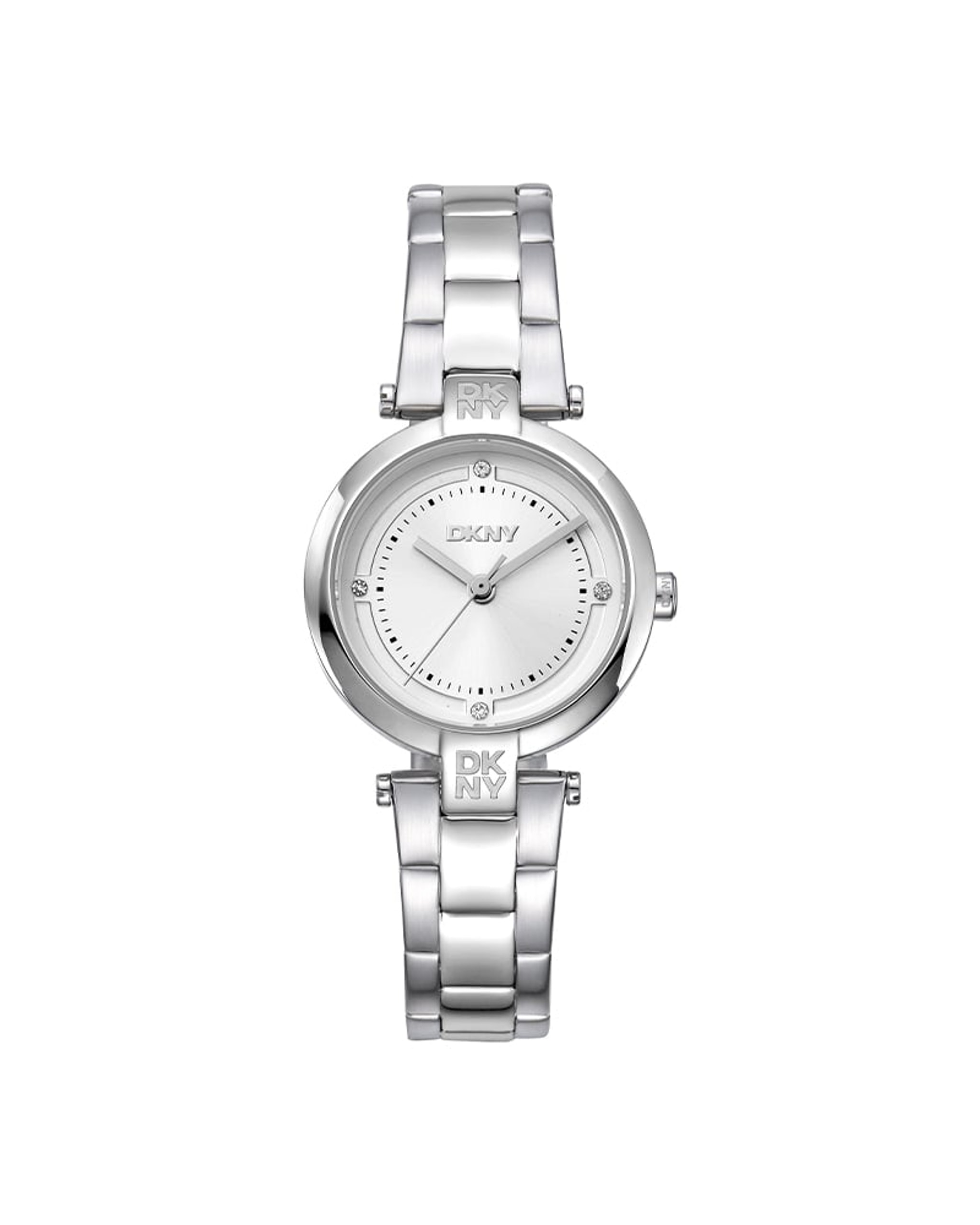 DKNY Essential Mini dameklokke i stål (28mm)