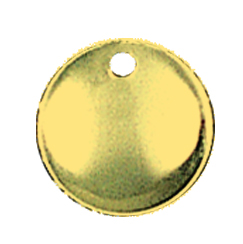 12 mm glatte lauv, forgylt, pk