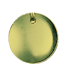 14 mm glatte lauv, forgylt, pk