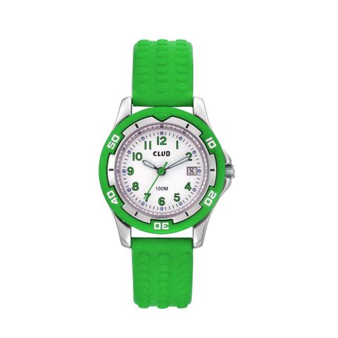 Barneklokke Grønn Silikonrem