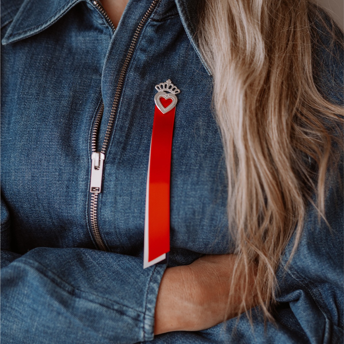 17. Mai Sløyfe Barn 830 Hvitt Sølv