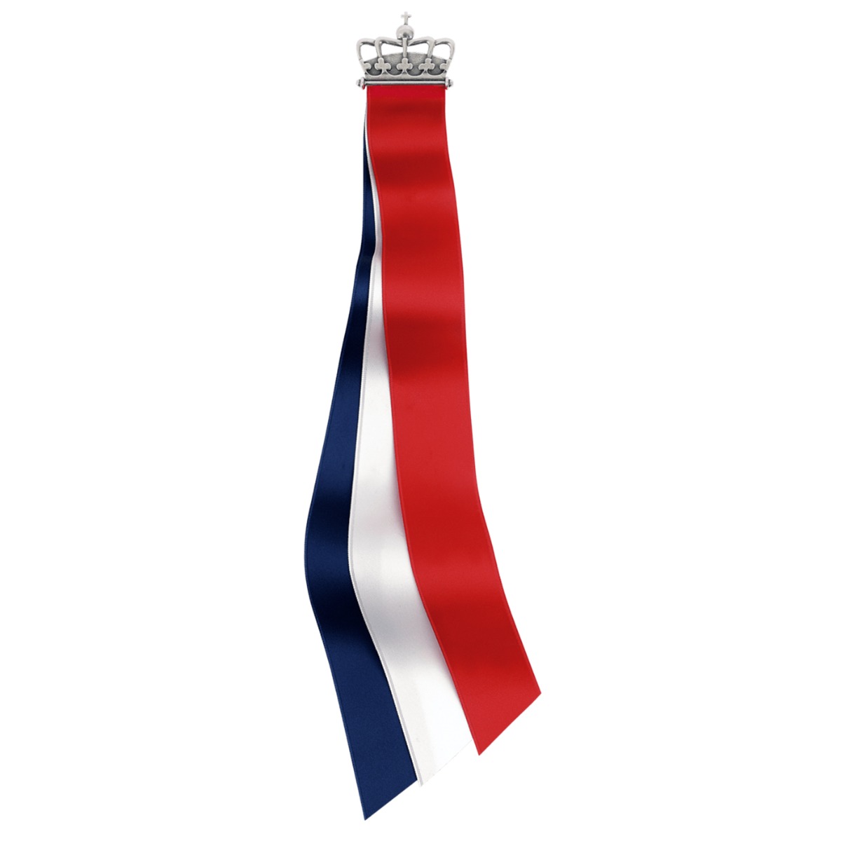 17. Mai Sløyfe Kongekrone 830 Oksidert Sølv