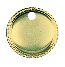 18 mm tråkantløvntl?v, forgylt, pk