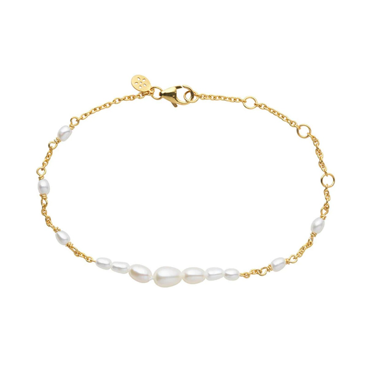 Aura Armbånd 925 Forgylt Sølv