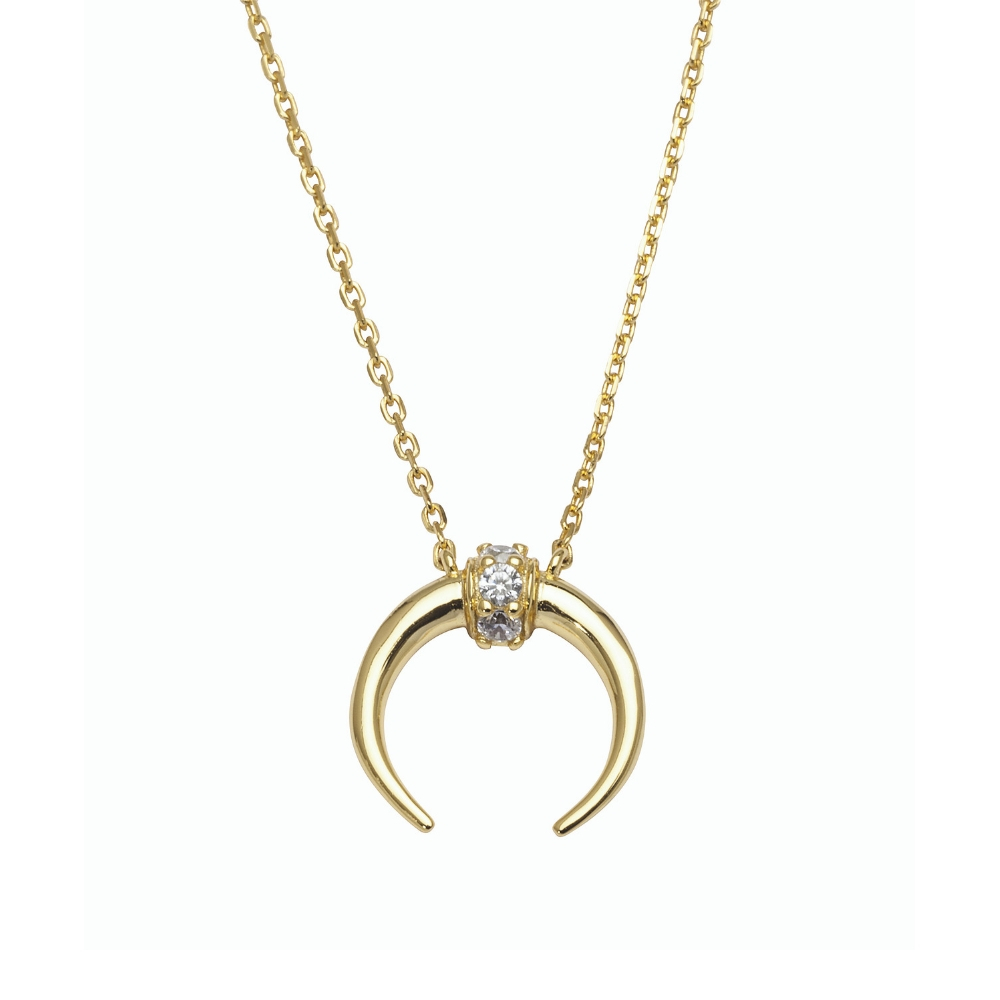 ESTHER Halssmykke 925 Forgylt Sølv