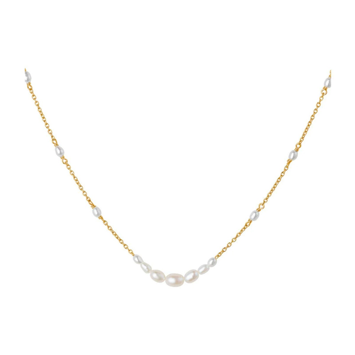 Aura Halskjede 925 Forgylt Sølv