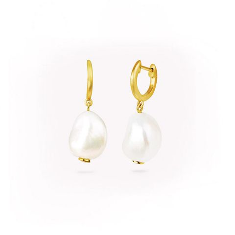 Aura Øreringer 925 Forgylt Sølv