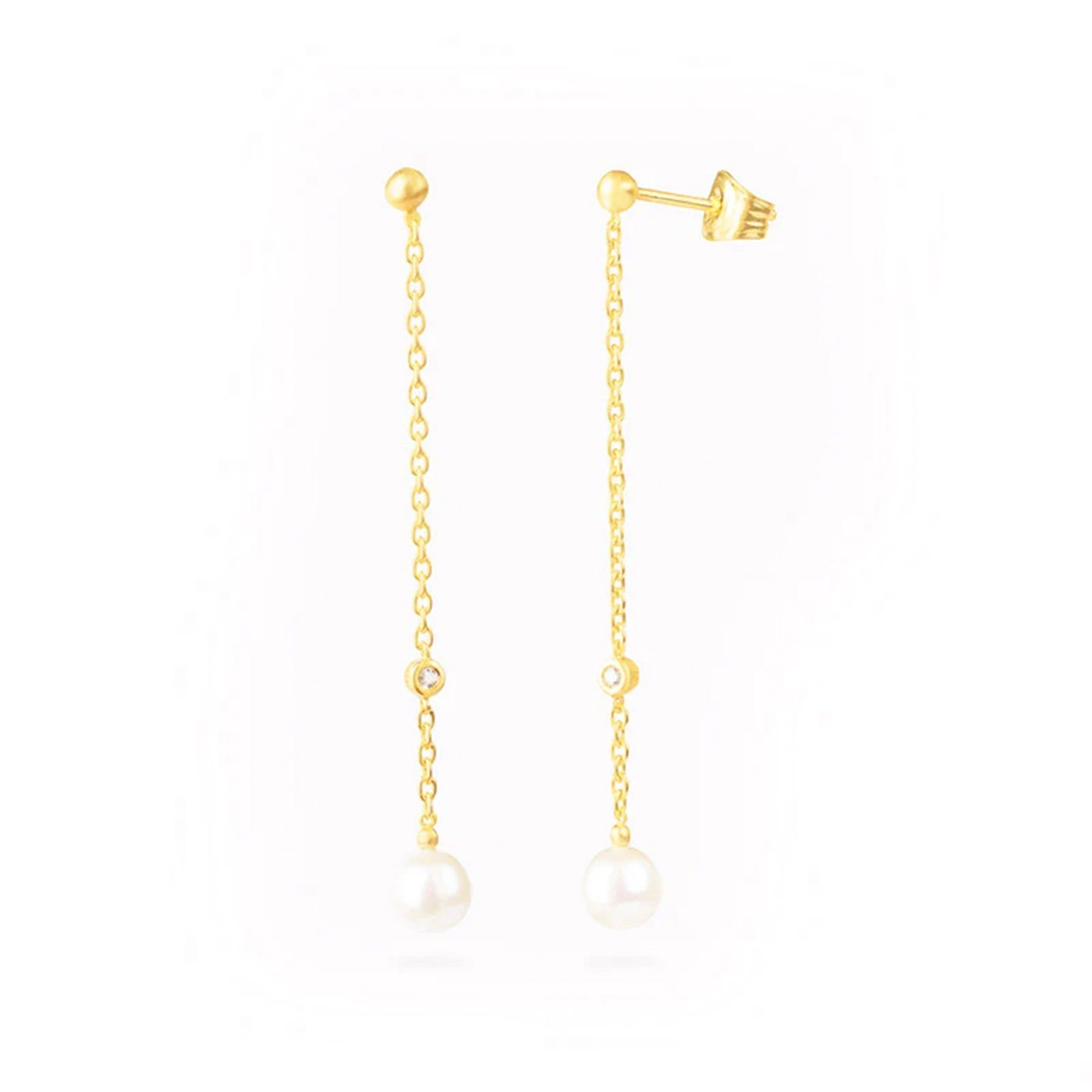 Coco Øredobber 925 Forgylt Sølv