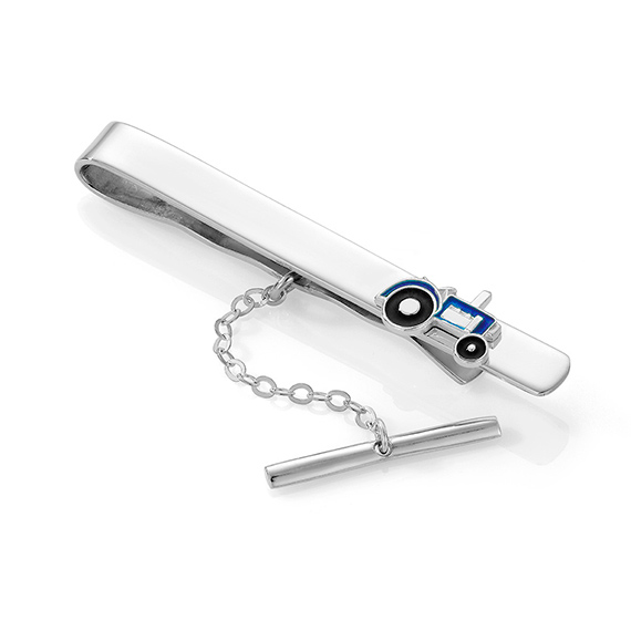 Slipsnål Traktor Emalje Blå