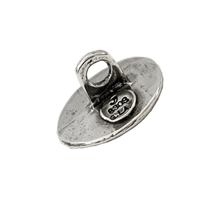 Knapp Østfold 16 mm 830 Oksidert Sølv