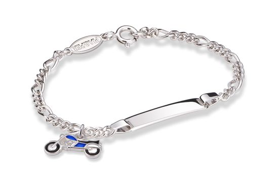 Armbånd Motorsykkel Charm Emalje Blå
