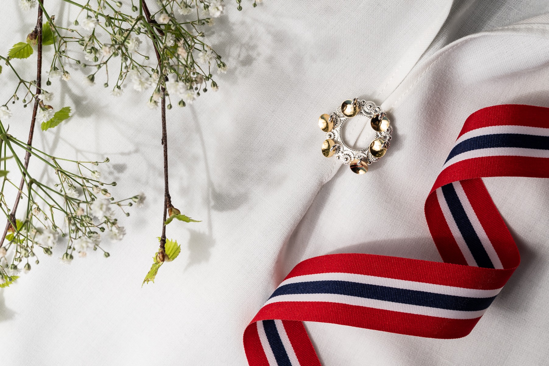 Barnesølje 830 Hvitt Forgylt Sølv