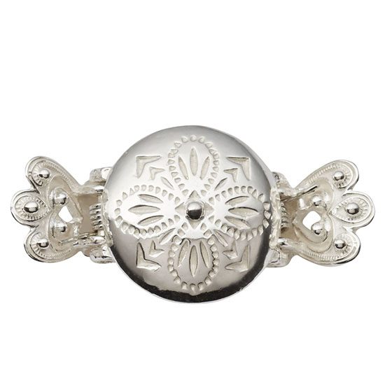 Hårklype , Emma, stor, hvit