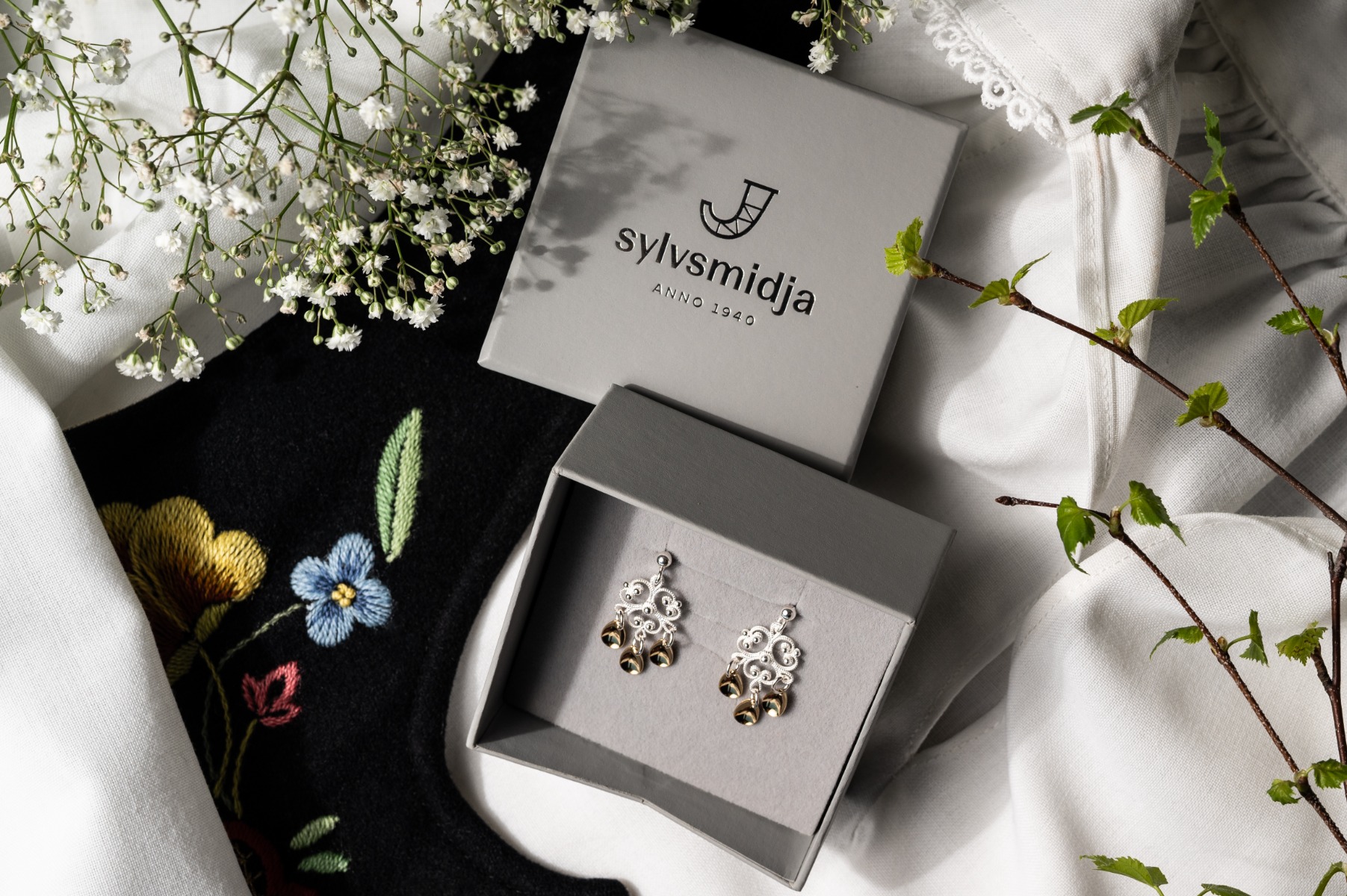 Øredobber 830 Sølv