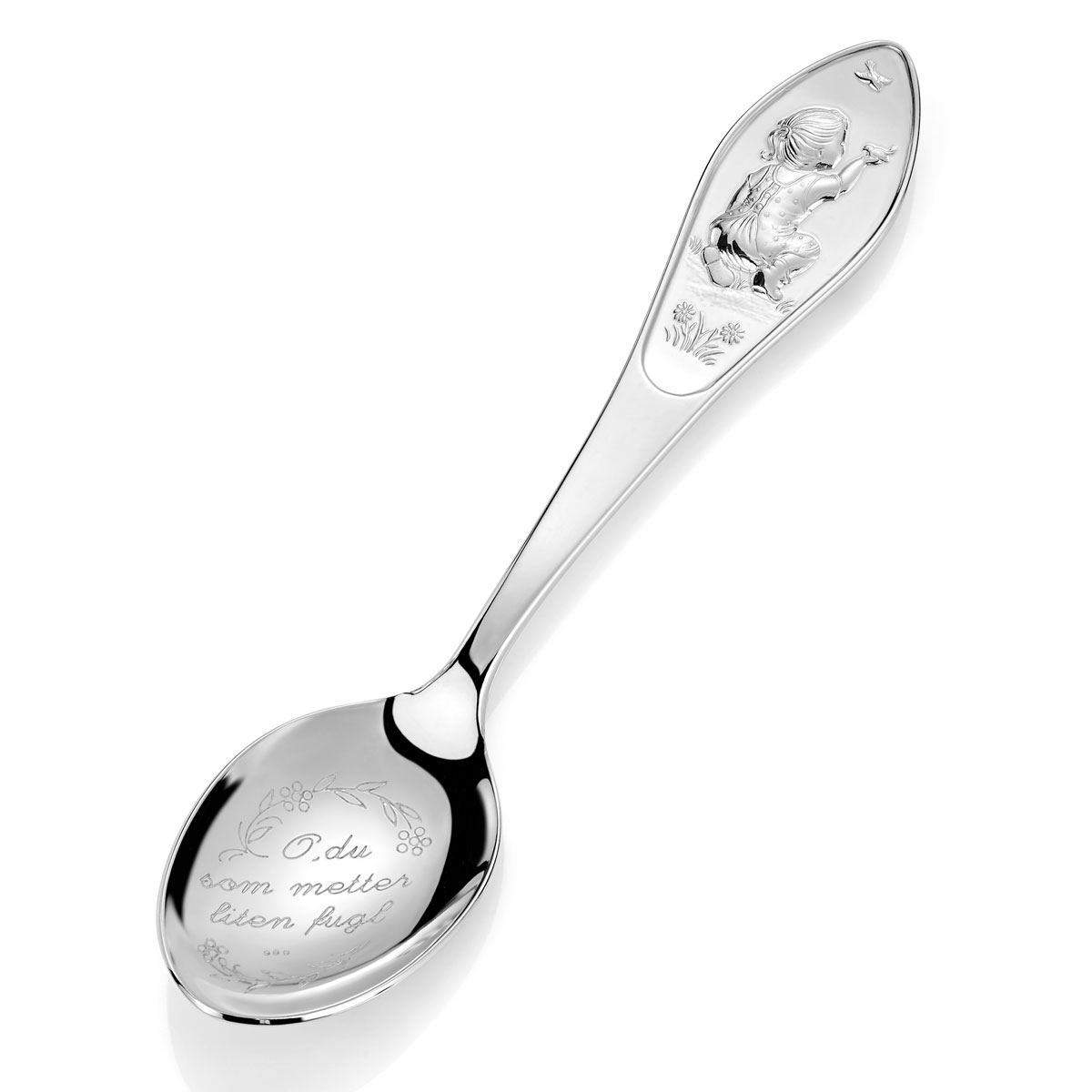 Barneskje Jente Sølv - Du som metter liten fugl