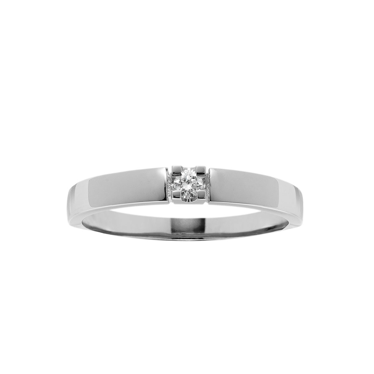 Alliansering 585 Hvitt Gull 0,05 ct