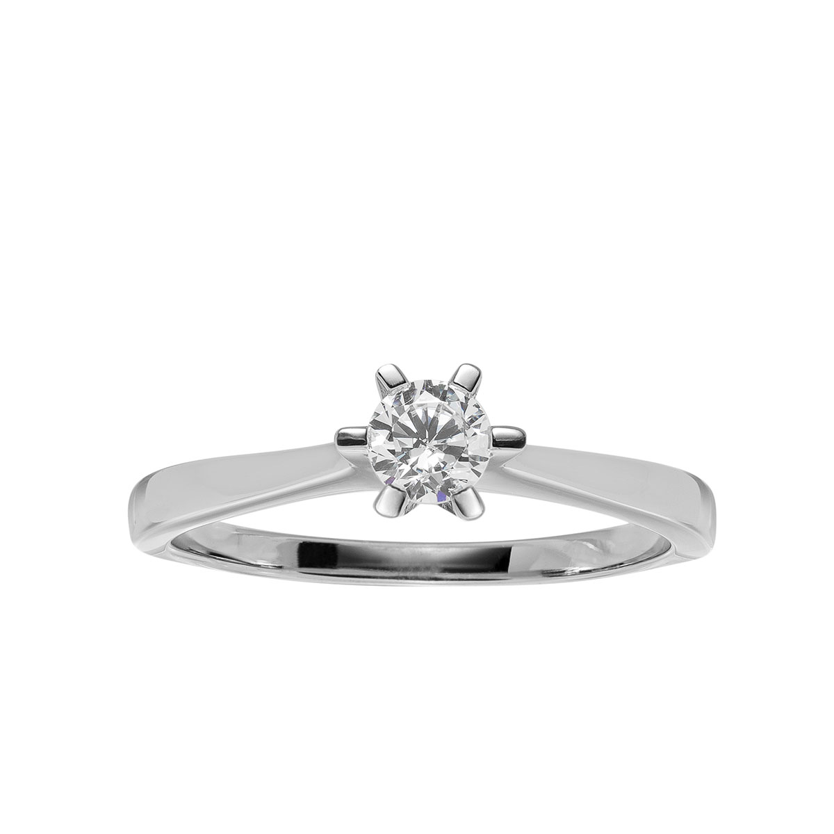 Helene Diamantring 585 Hvitt Gull 0,30 ct.