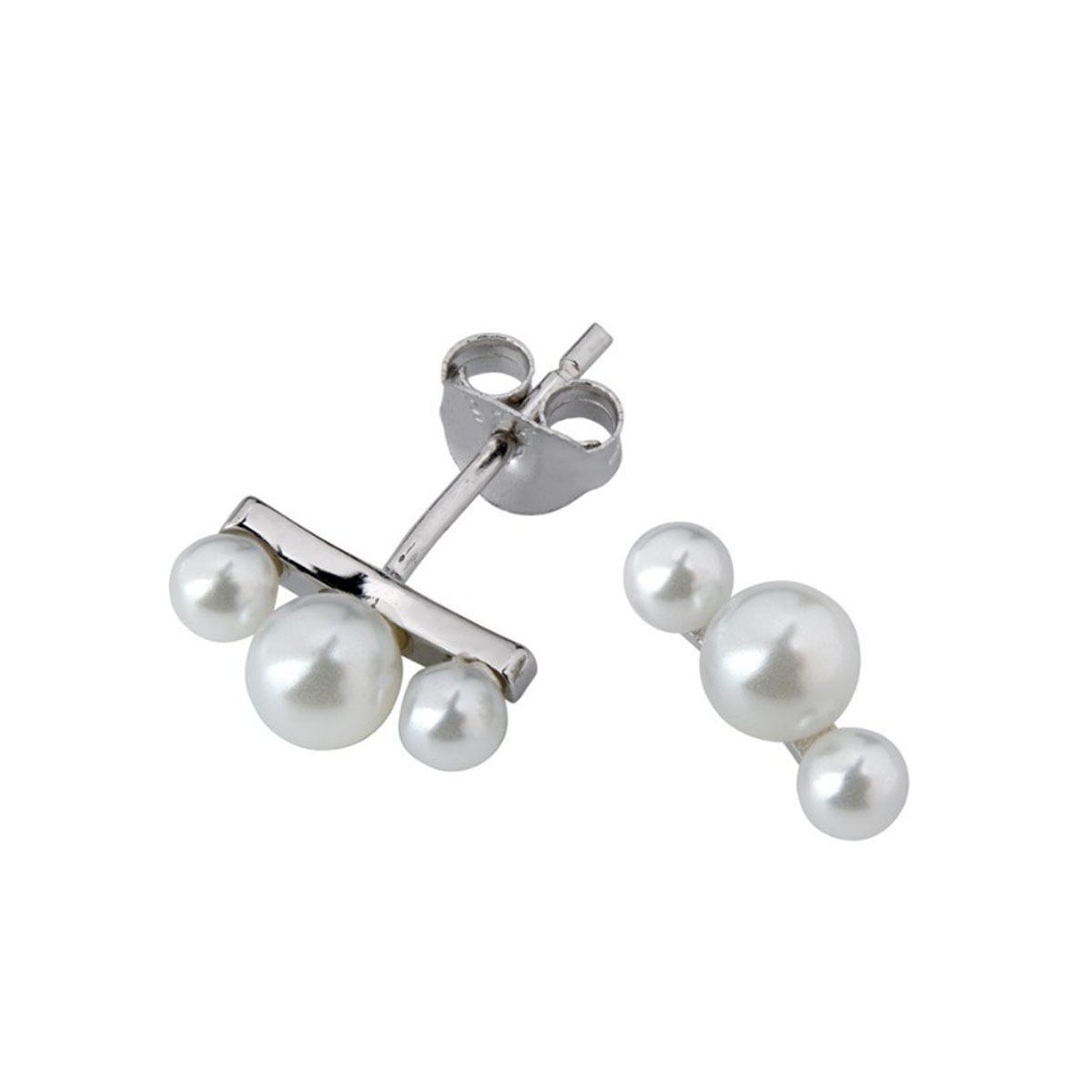 Øredobber Perle Sølv