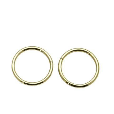 Øreringer 585 Gult Gull 12 mm