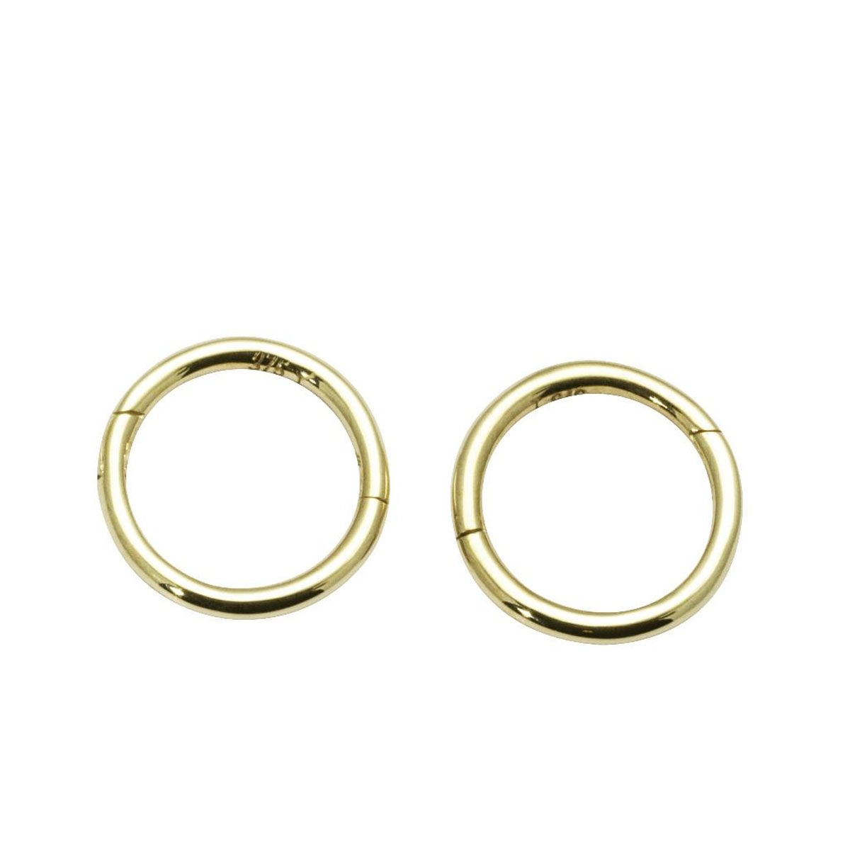 Øreringer 585 Gult Gull 9 mm