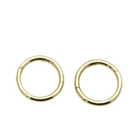 Øreringer 585 Gult Gull 9 mm