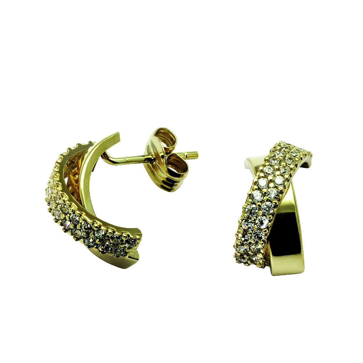 Øredobber Gult Gull