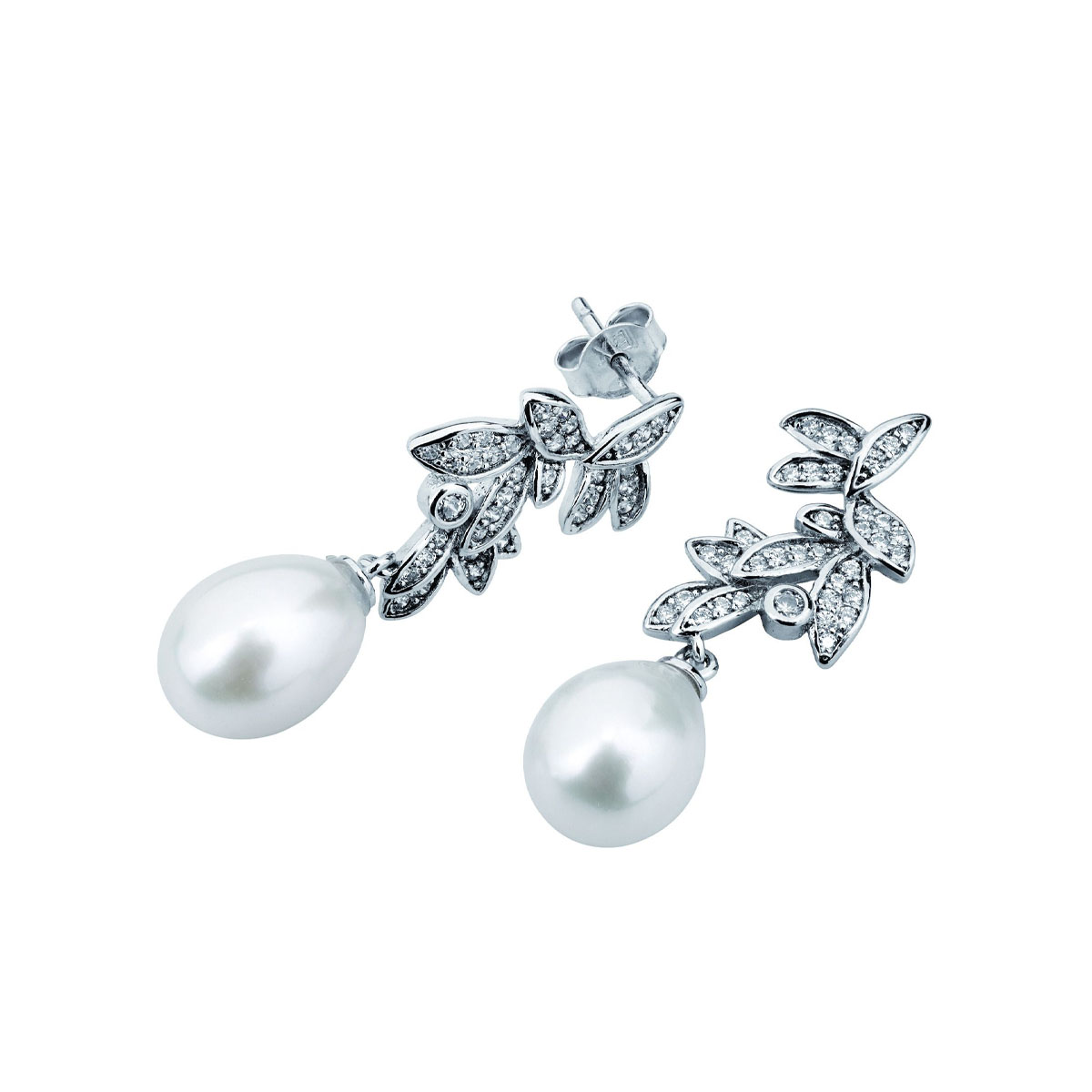 Øredobber Ferskvannsperle 925 Sølv