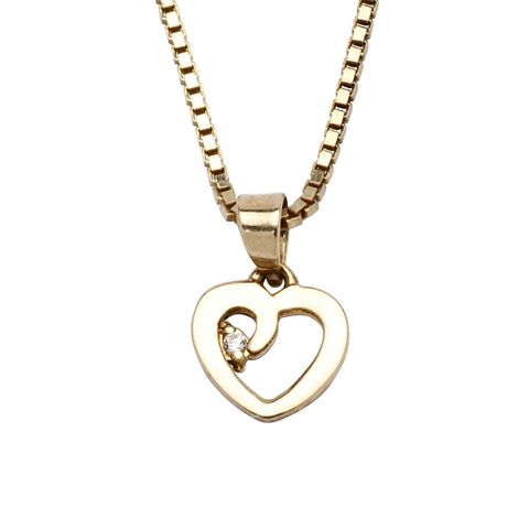 Smykke Hjerte Gull
