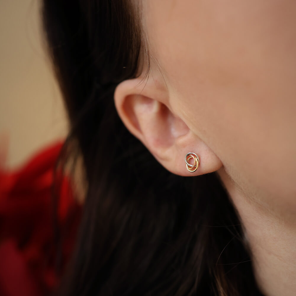 Øredobber 375 Flerfarget Gull