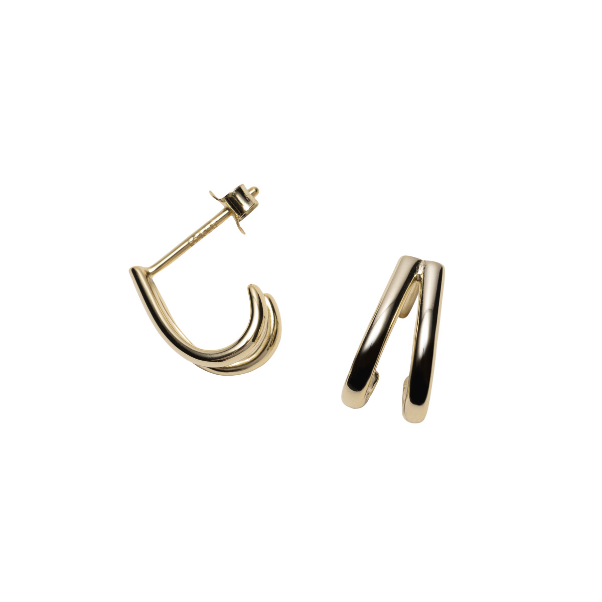 Øredobber 925 Forgylt Sølv