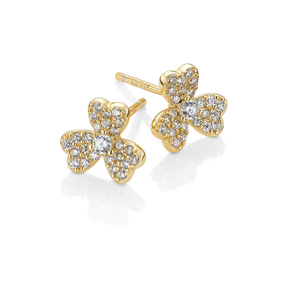 Øredobber 925 Forgylt Sølv