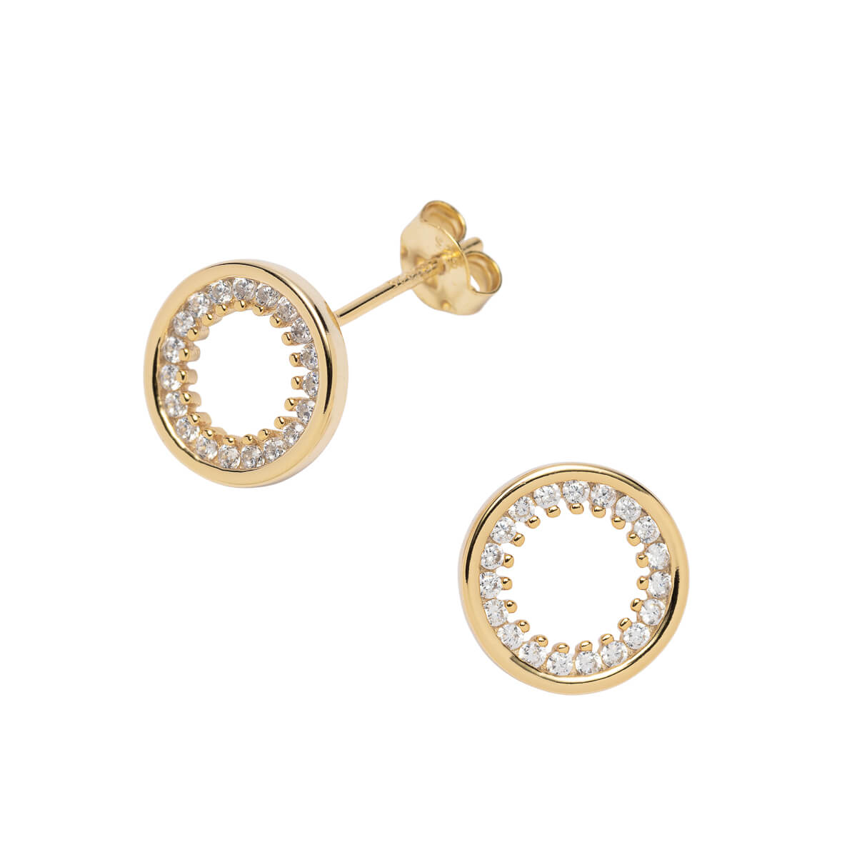 Øredobber 925 Forgylt Sølv