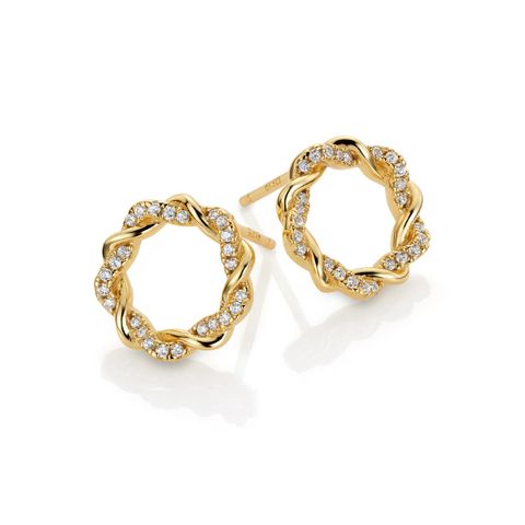 Øredobber 925 Forgylt Sølv